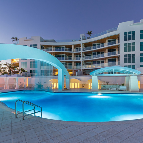 lavish pool at Tampa condominium